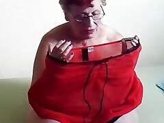 More I show you my new underclothes - Granny porn video